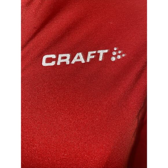 CRAFT Men’s Small Half Zip Breathable Cycling Red - Picture 2 of 10